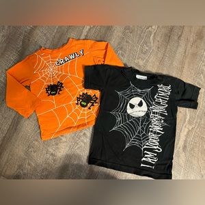 Halloween themed shirts. Size 4T. Sold together for listed price
